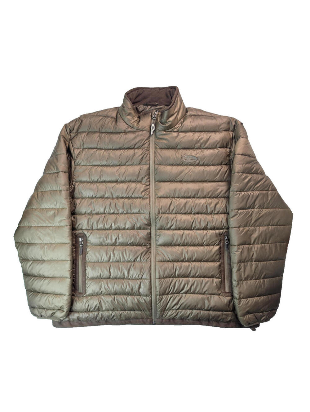 Drake Waterfowl Brown Double Down Puffer Jacket Mens Size 2XL XXL